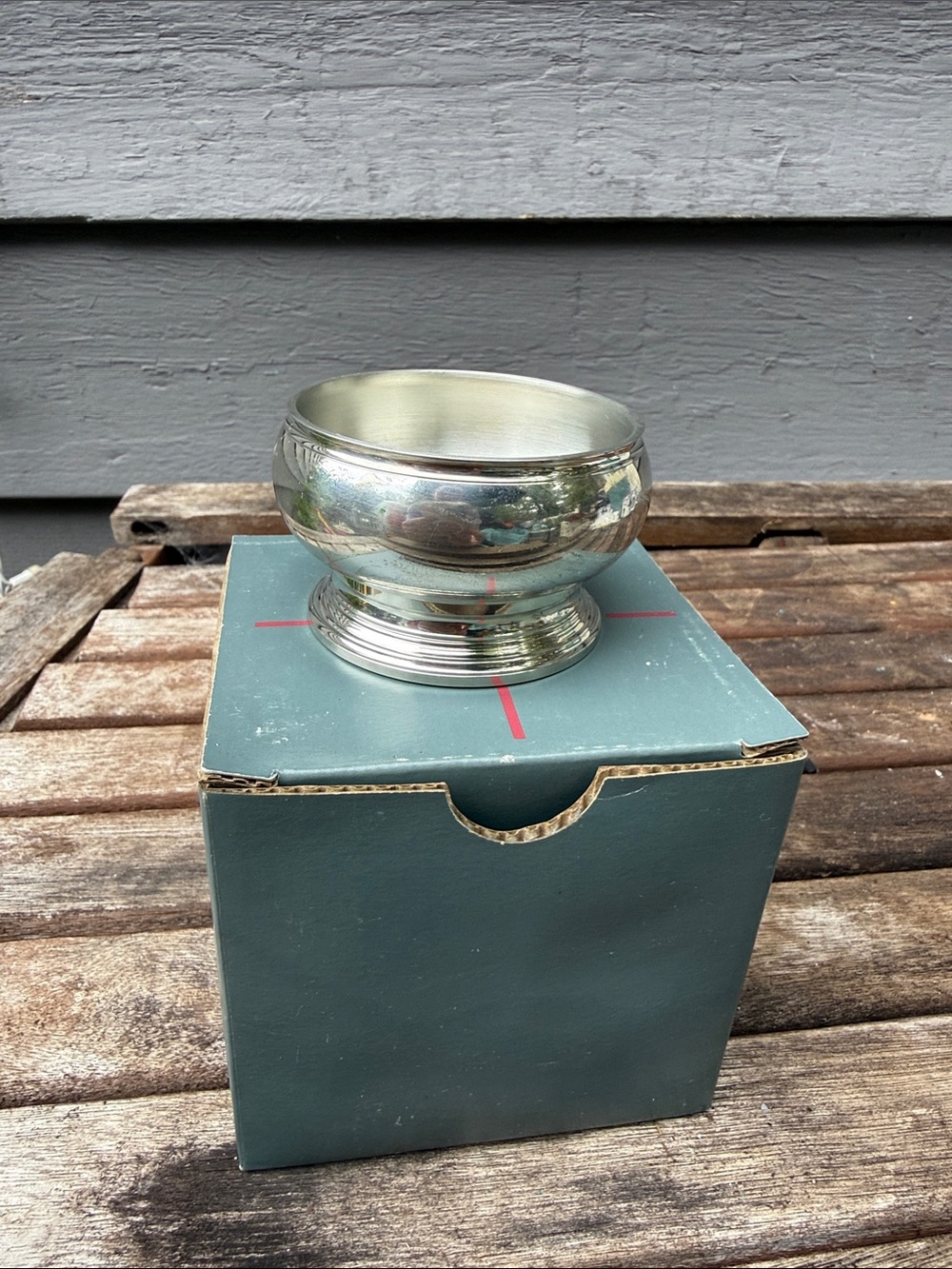 Lenox Silver-Tone Round Pedestal Bowl